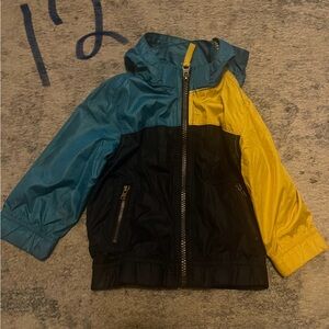 Kids Colorblock Jacket - Blue, Yellow, and Black